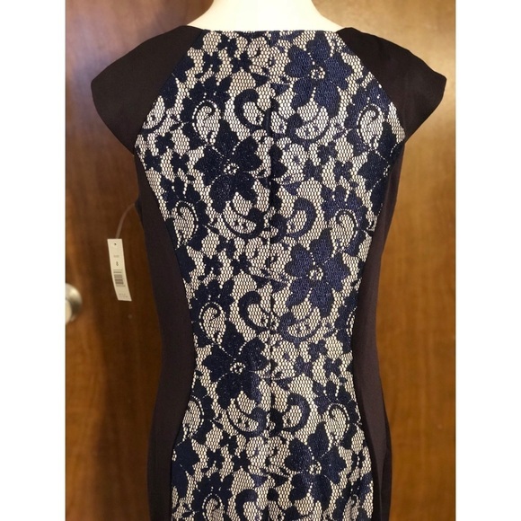 NWT Navy blue floral design aa studio brand size 8​ - Picture 3 of 8
